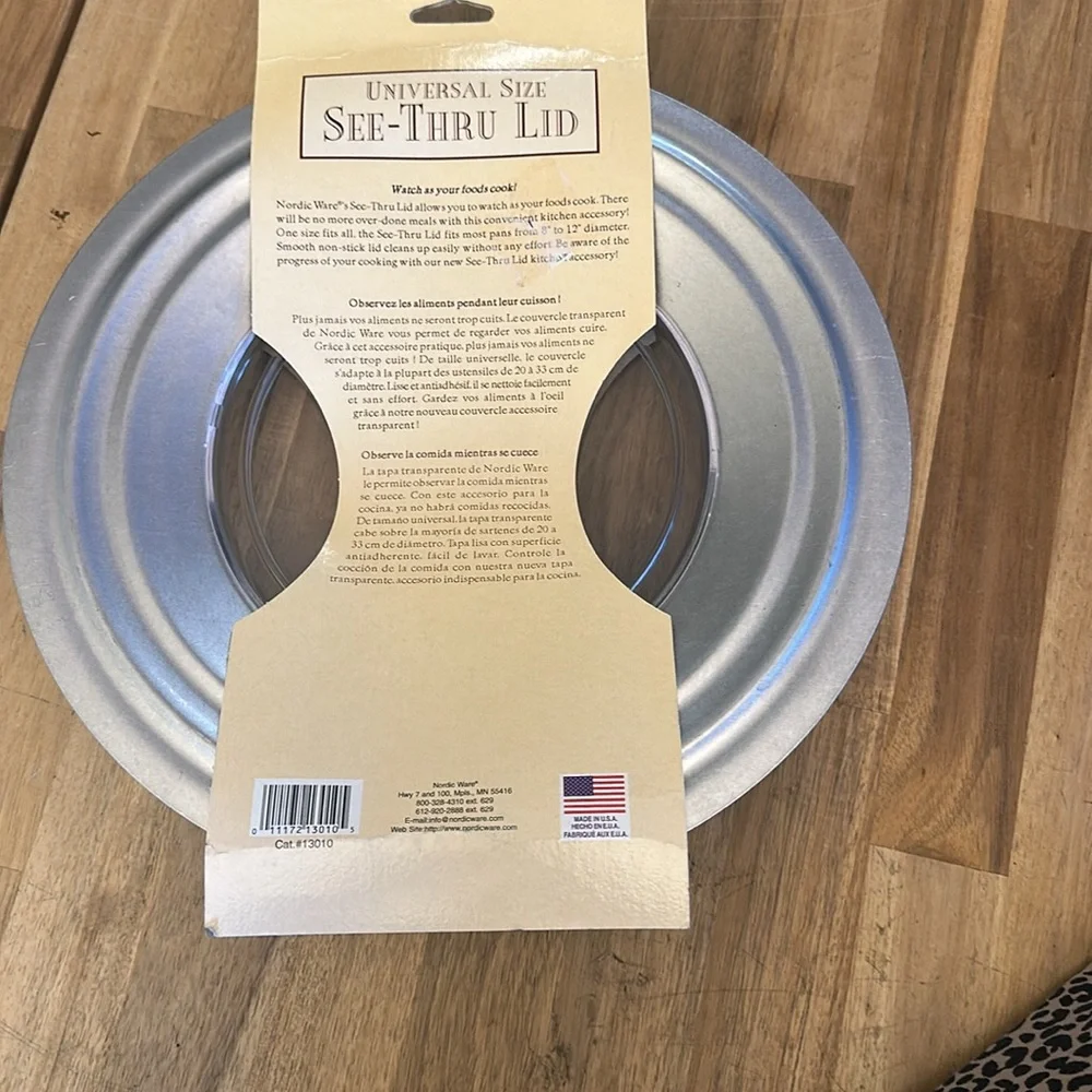 NORDIC WARE universal size see thru lid